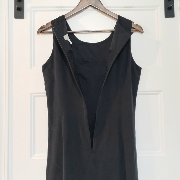 Express Silk Womens 8 Little Black Dress Sleeveless Shift Party Cocktail Work - Picture 5 of 8